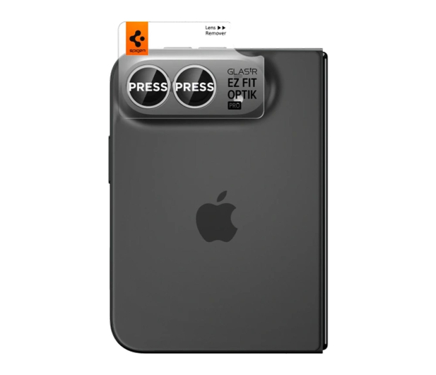 Spigen Optik Pro Glas.Tr Ez Fit do iPhone Duo Star White - 1586442 - zdjęcie 2